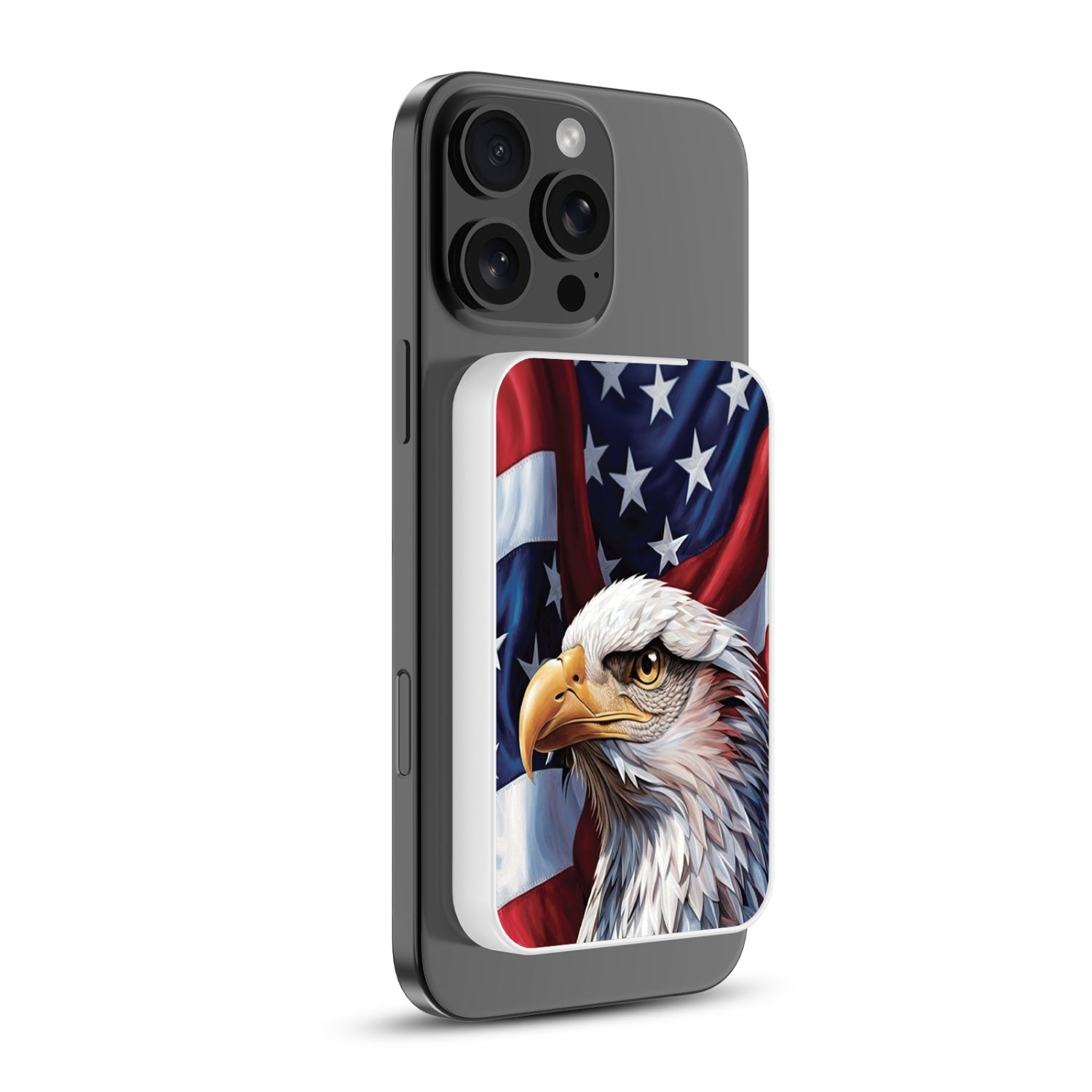 MyBat Design Lab 5000mAh Magnetic Wireless Power Bank - White - Proud American Eagle - MPBBAT132-WH-362-2.jpg