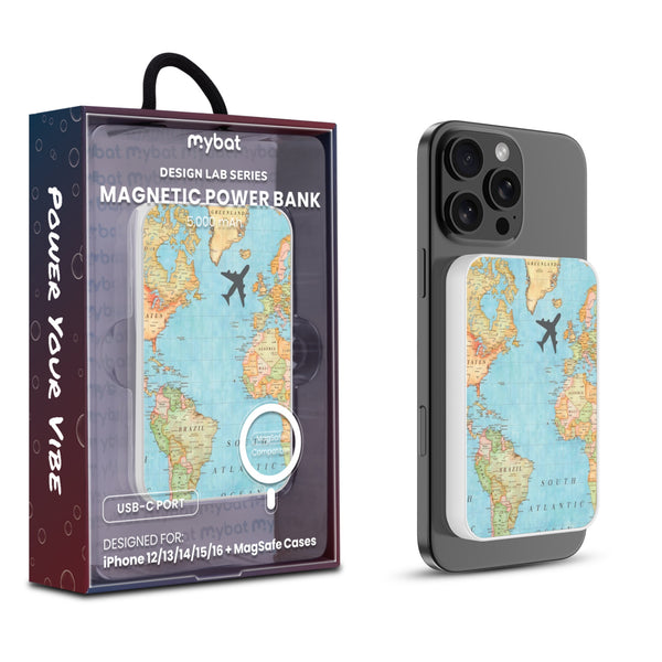 MyBat Design Lab 5000mAh Magnetic Wireless Power Bank - White - Map - MPBBAT132-WH-370-1.jpg