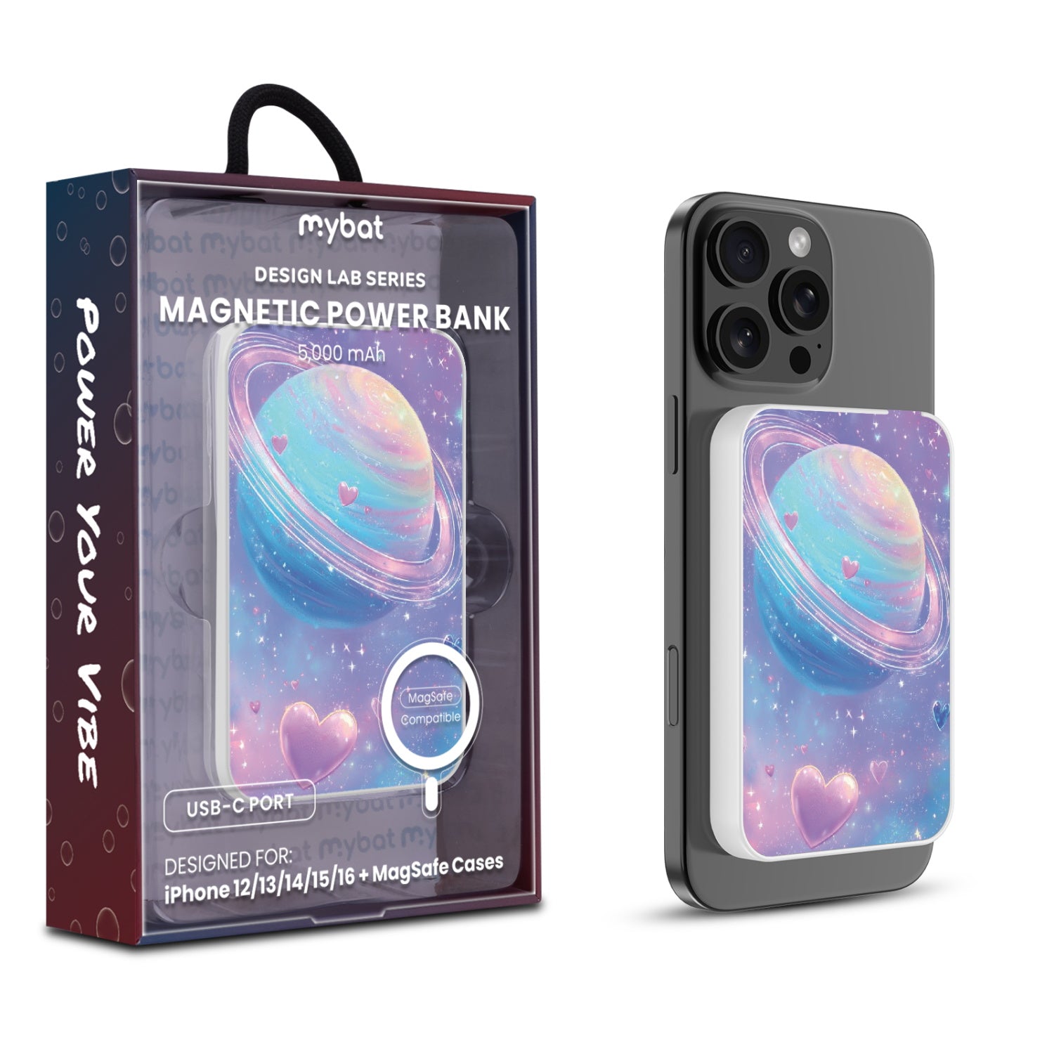 MyBat Design Lab 5000mAh Magnetic Wireless Power Bank - White - Planetary Love - MPBBAT132-WH-372-1.jpg