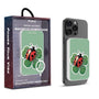 MyBat Design Lab 5000mAh Magnetic Wireless Power Bank - White - Ladybug Luck