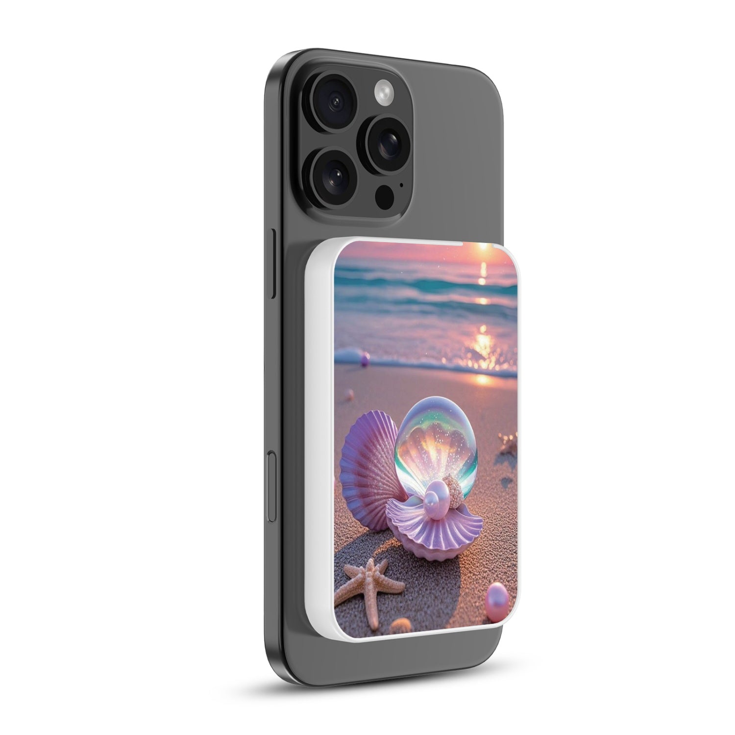 MyBat Design Lab 5000mAh Magnetic Wireless Power Bank - White - Seashell Beach - MPBBAT132-WH-374-2.jpg