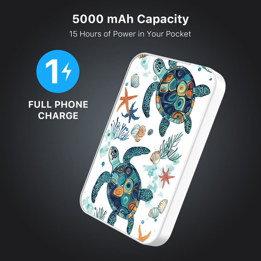 MyBat Design Lab 5000mAh Magnetic Wireless Power Bank - White - Sea Turtles - MPBBAT132-WH-375-8.jpg