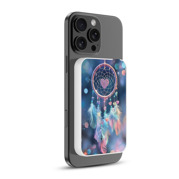 MyBat Design Lab 5000mAh Magnetic Wireless Power Bank - White - Pastel Dreamcatcher - MPBBAT132-WH-376-2.jpg