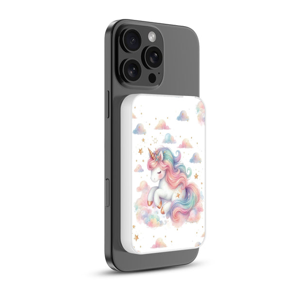 MyBat Design Lab 5000mAh Magnetic Wireless Power Bank - White - Rainbow Unicorn - MPBBAT132-WH-392-2.jpg