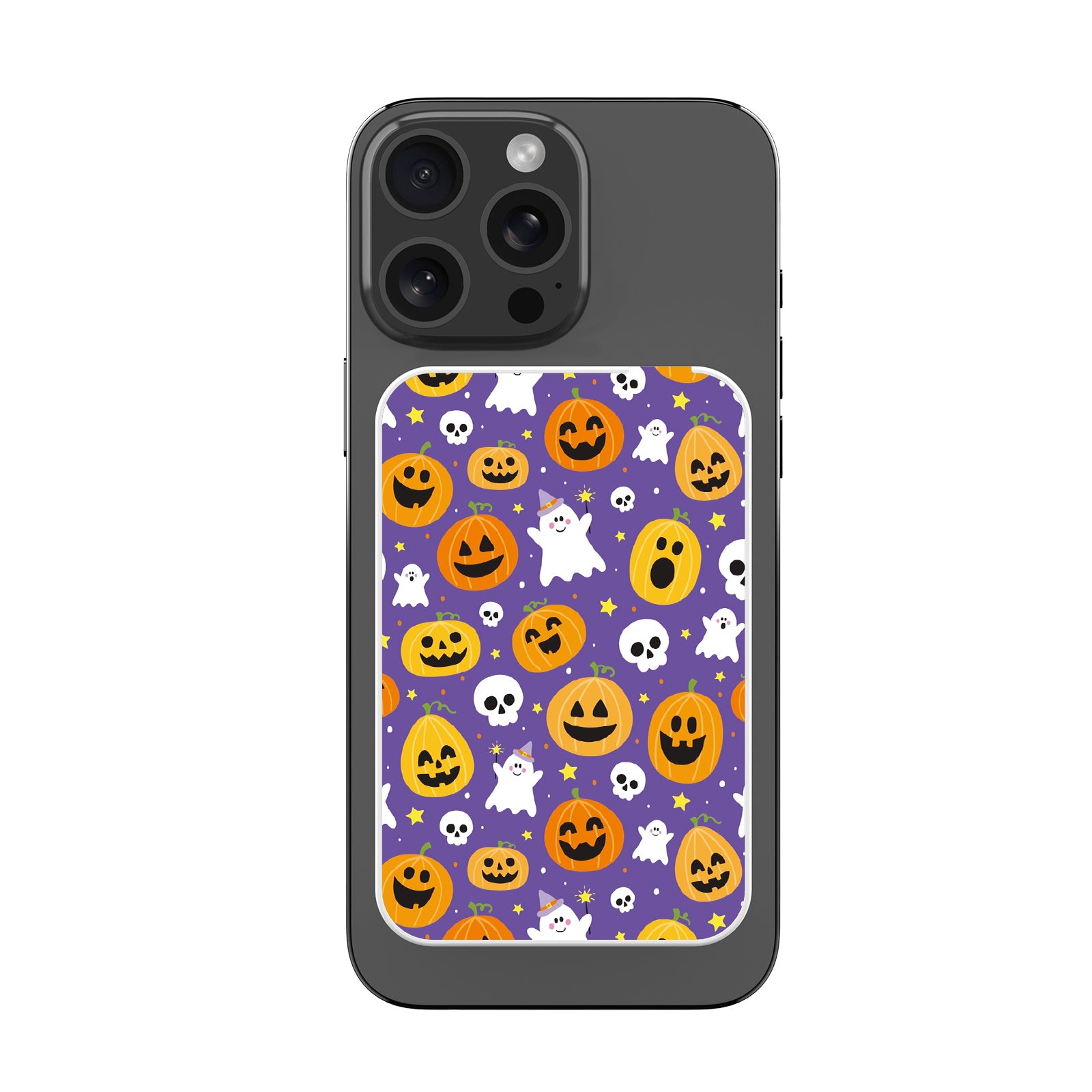 MyBat Design Lab 5000mAh Magnetic Wireless Power Bank - White - Pumpkin Party - MPBBAT132-WH-404-3.jpg