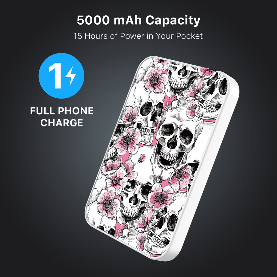 MyBat Design Lab 5000mAh Magnetic Wireless Power Bank - White - Death Blooms - MPBBAT132-WH-419-8.jpg