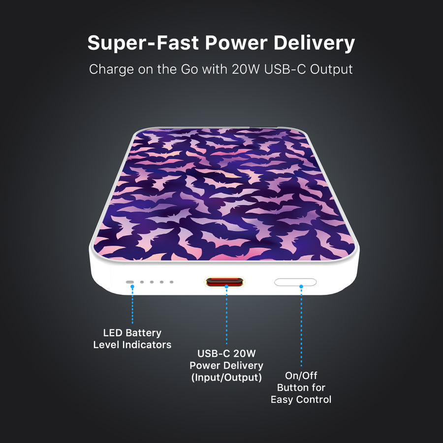 MyBat Design Lab 5000mAh Magnetic Wireless Power Bank - White - Twilight Bats - MPBBAT132-WH-422-7.jpg