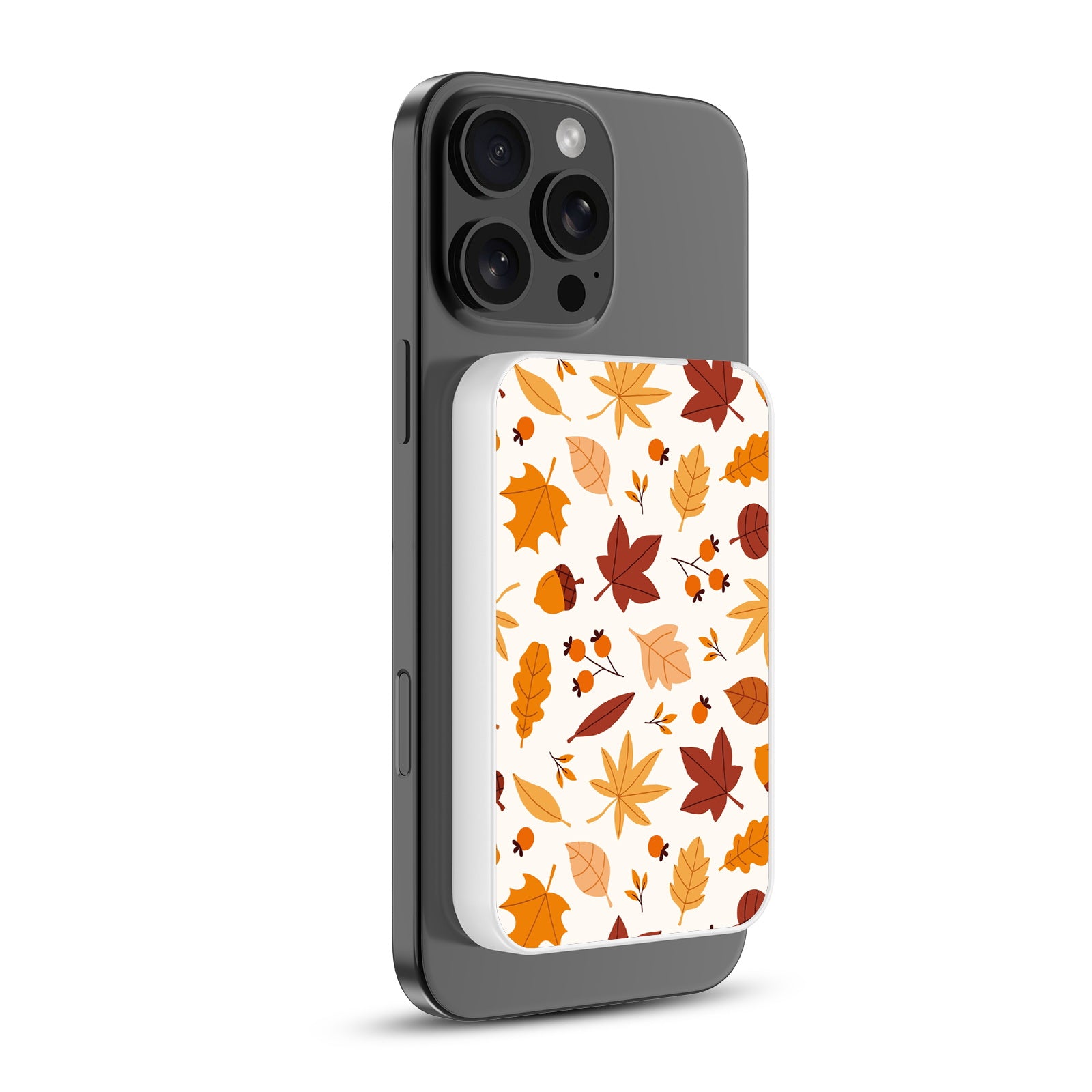 MyBat Design Lab 5000mAh Magnetic Wireless Power Bank - White - Falling Leaves - MPBBAT132-WH-424-2.jpg