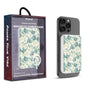 MyBat Design Lab 5000mAh Magnetic Wireless Power Bank - White - Vintage Garden