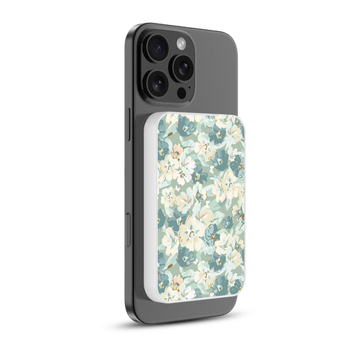 MyBat Design Lab 5000mAh Magnetic Wireless Power Bank - White - Vintage Garden - MPBBAT132-WH-432-2.jpg