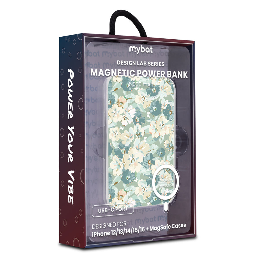 MyBat Design Lab 5000mAh Magnetic Wireless Power Bank - White - Vintage Garden - MPBBAT132-WH-432-9.jpg