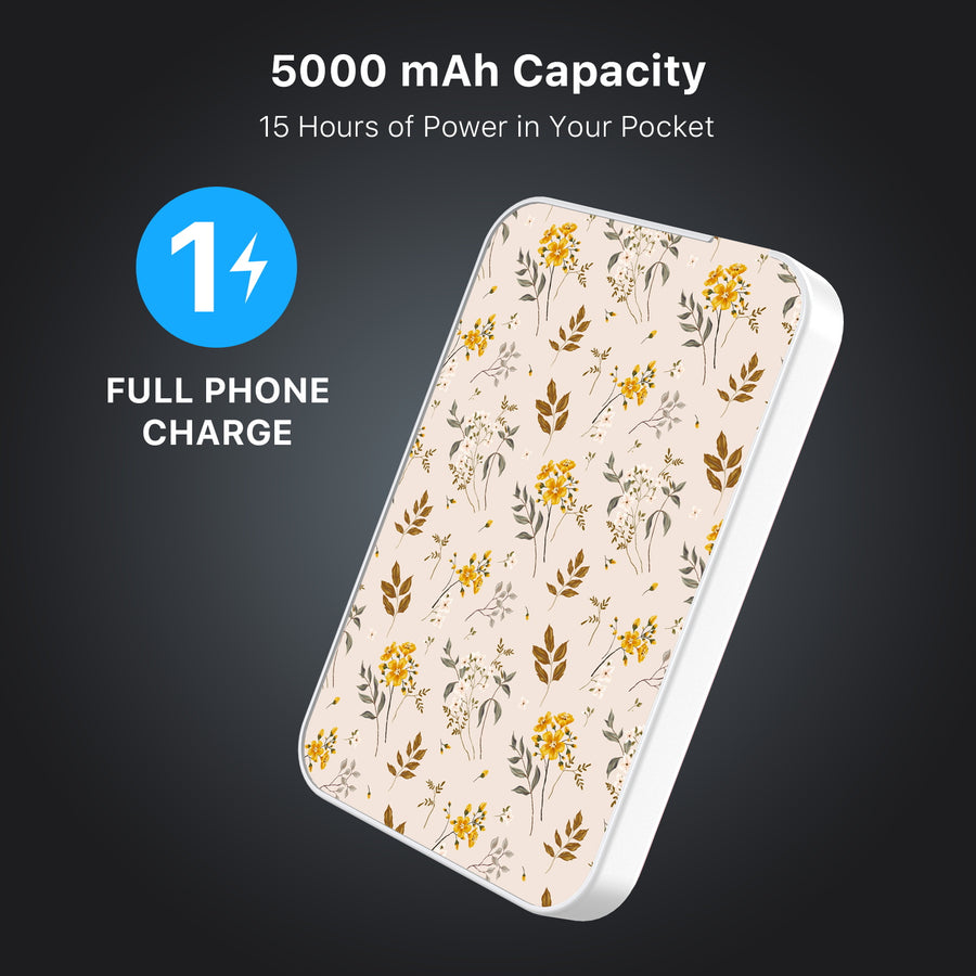 MyBat Design Lab 5000mAh Magnetic Wireless Power Bank - White - Ditsy Botanical - MPBBAT132-WH-433-8.jpg
