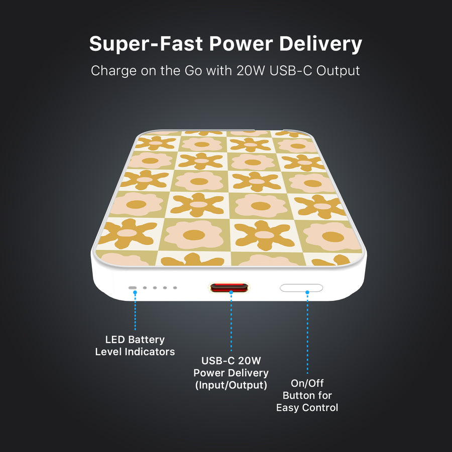 MyBat Design Lab 5000mAh Magnetic Wireless Power Bank - White - Flower Grid - MPBBAT132-WH-441-7.jpg