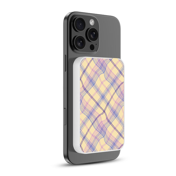 MyBat Design Lab 5000mAh Magnetic Wireless Power Bank - White - Wavy Plaid - MPBBAT132-WH-442-2.jpg