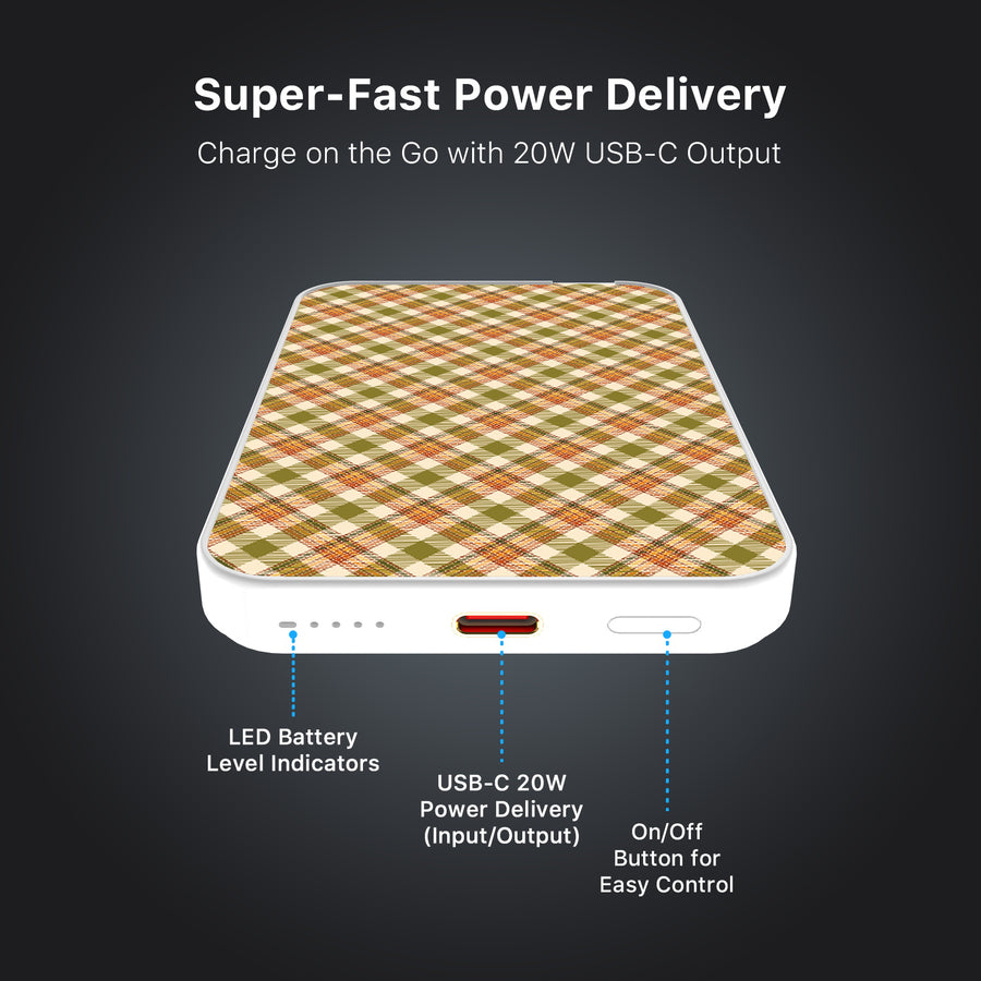 MyBat Design Lab 5000mAh Magnetic Wireless Power Bank - White - Autumn Tartan - MPBBAT132-WH-446-7.jpg