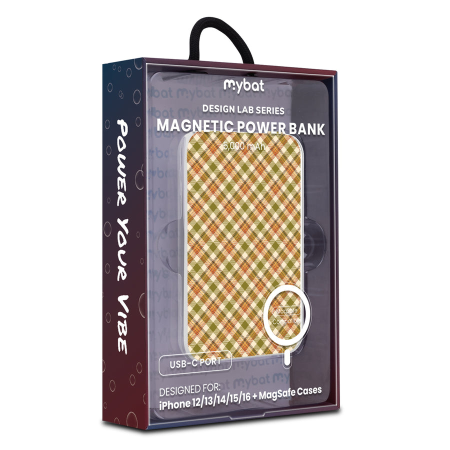 MyBat Design Lab 5000mAh Magnetic Wireless Power Bank - White - Autumn Tartan - MPBBAT132-WH-446-9.jpg