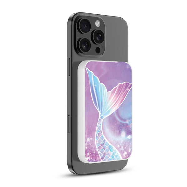 MyBat Design Lab 5000mAh Magnetic Wireless Power Bank - White - Mermaid Tail - MPBBAT132-WH-456-2.jpg