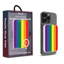 MyBat Design Lab 5000mAh Magnetic Wireless Power Bank - White - Rainbow Stripes