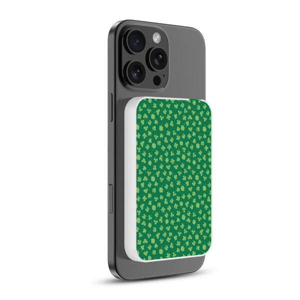 MyBat Design Lab 5000mAh Magnetic Wireless Power Bank - White - Lucky Clover - MPBBAT132-WH-466-2.jpg