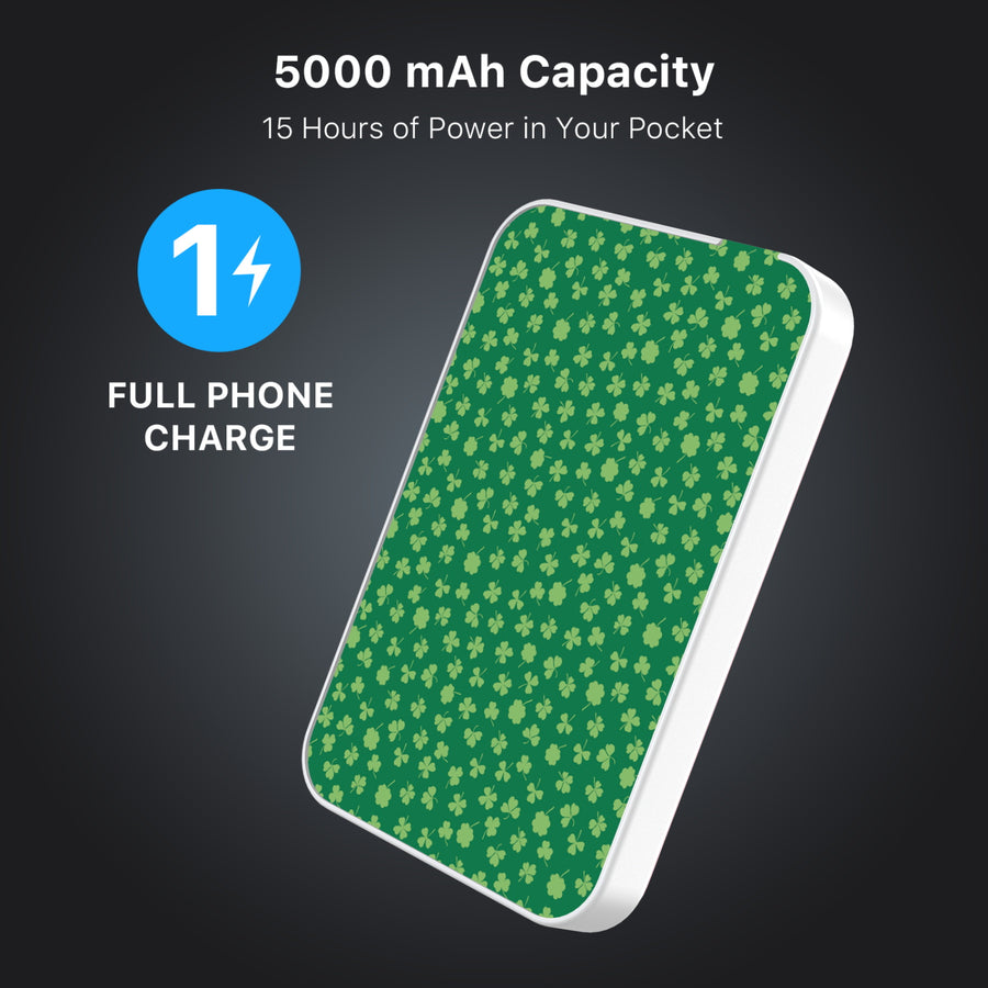 MyBat Design Lab 5000mAh Magnetic Wireless Power Bank - White - Lucky Clover - MPBBAT132-WH-466-8.jpg