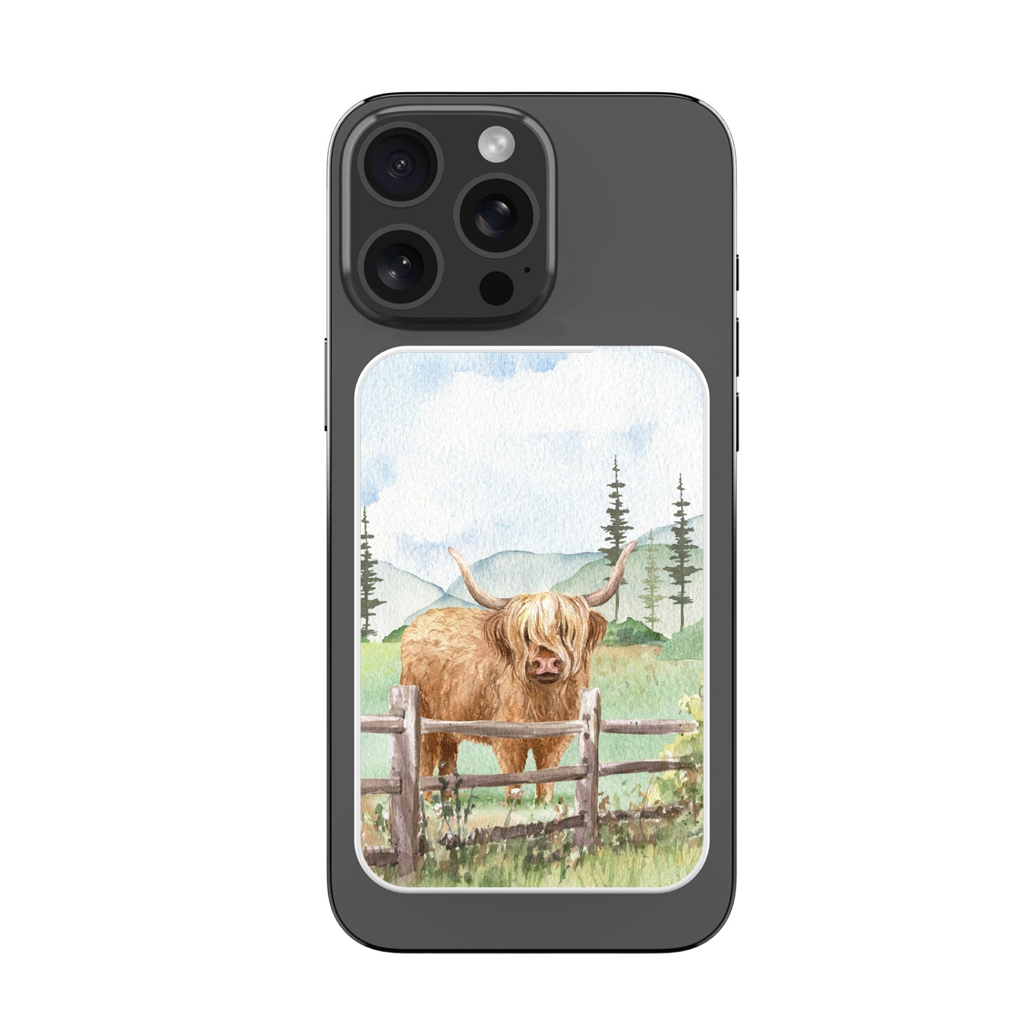 MyBat Design Lab 5000mAh Magnetic Wireless Power Bank - White - Highland Cow - MPBBAT132-WH-470-3.jpg