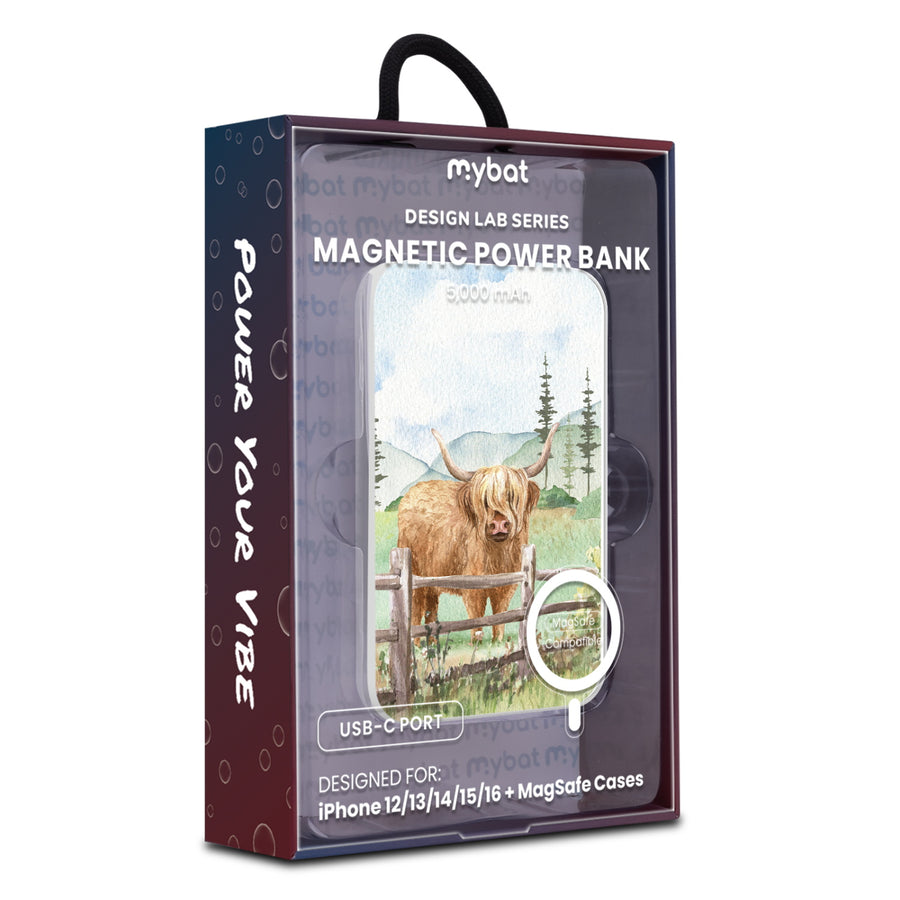 MyBat Design Lab 5000mAh Magnetic Wireless Power Bank - White - Highland Cow - MPBBAT132-WH-470-9.jpg