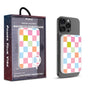MyBat Design Lab 5000mAh Magnetic Wireless Power Bank - White - Pastel Check