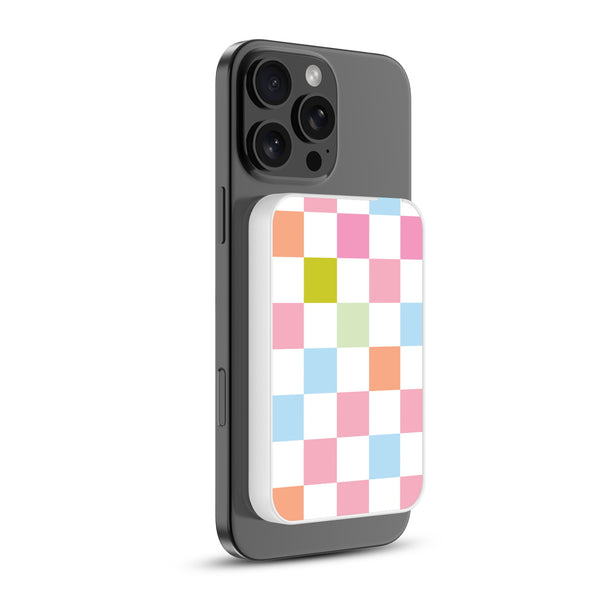 MyBat Design Lab 5000mAh Magnetic Wireless Power Bank - White - Pastel Check - MPBBAT132-WH-480-2.jpg