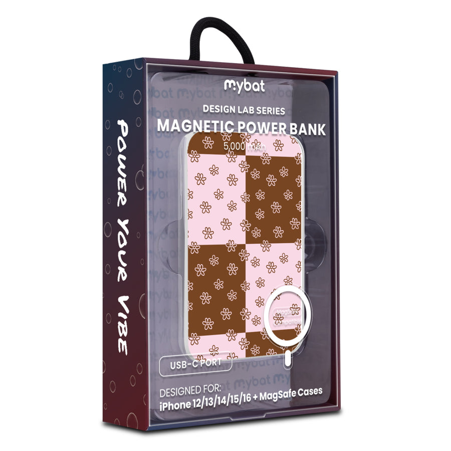 MyBat Design Lab 5000mAh Magnetic Wireless Power Bank - White - Flower Patches - MPBBAT132-WH-484-9.jpg