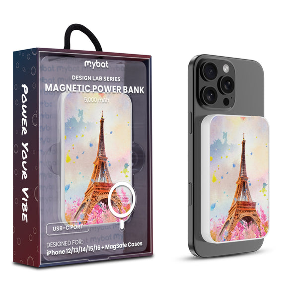 MyBat Design Lab 5000mAh Magnetic Wireless Power Bank - White - Spring in Paris - MPBBAT132-WH-485-1.jpg
