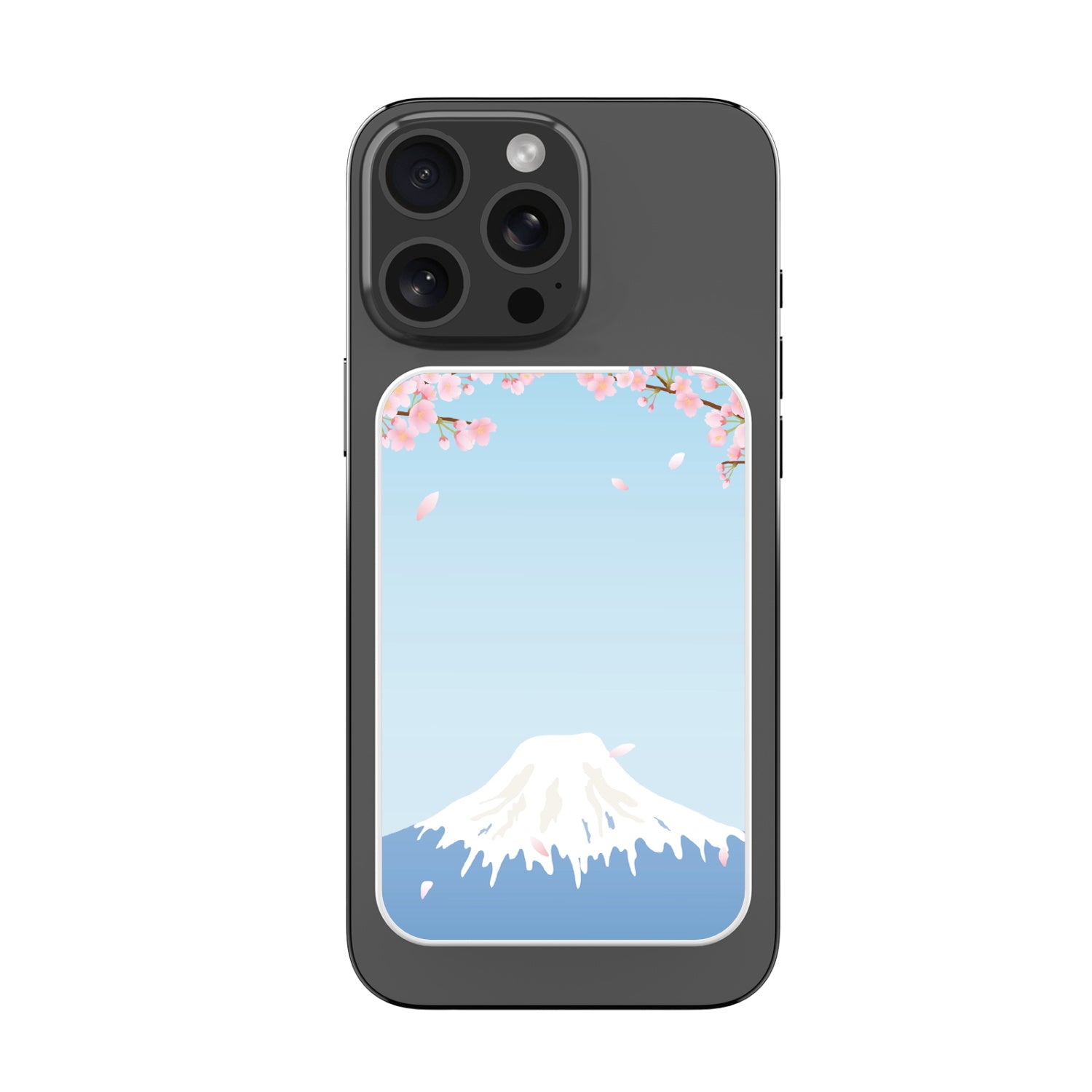MyBat Design Lab 5000mAh Magnetic Wireless Power Bank - White - Fuji Blossoms - MPBBAT132-WH-492-3.jpg