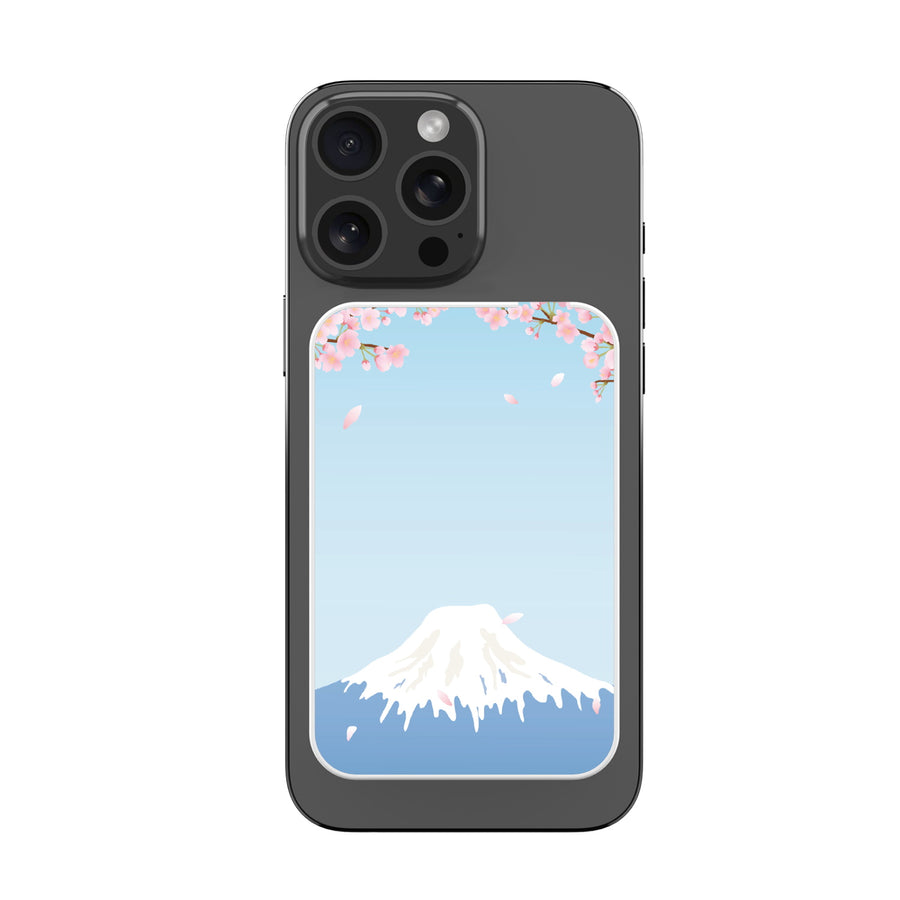 MyBat Design Lab 5000mAh Magnetic Wireless Power Bank - White - Fuji Blossoms - MPBBAT132-WH-492-3.jpg