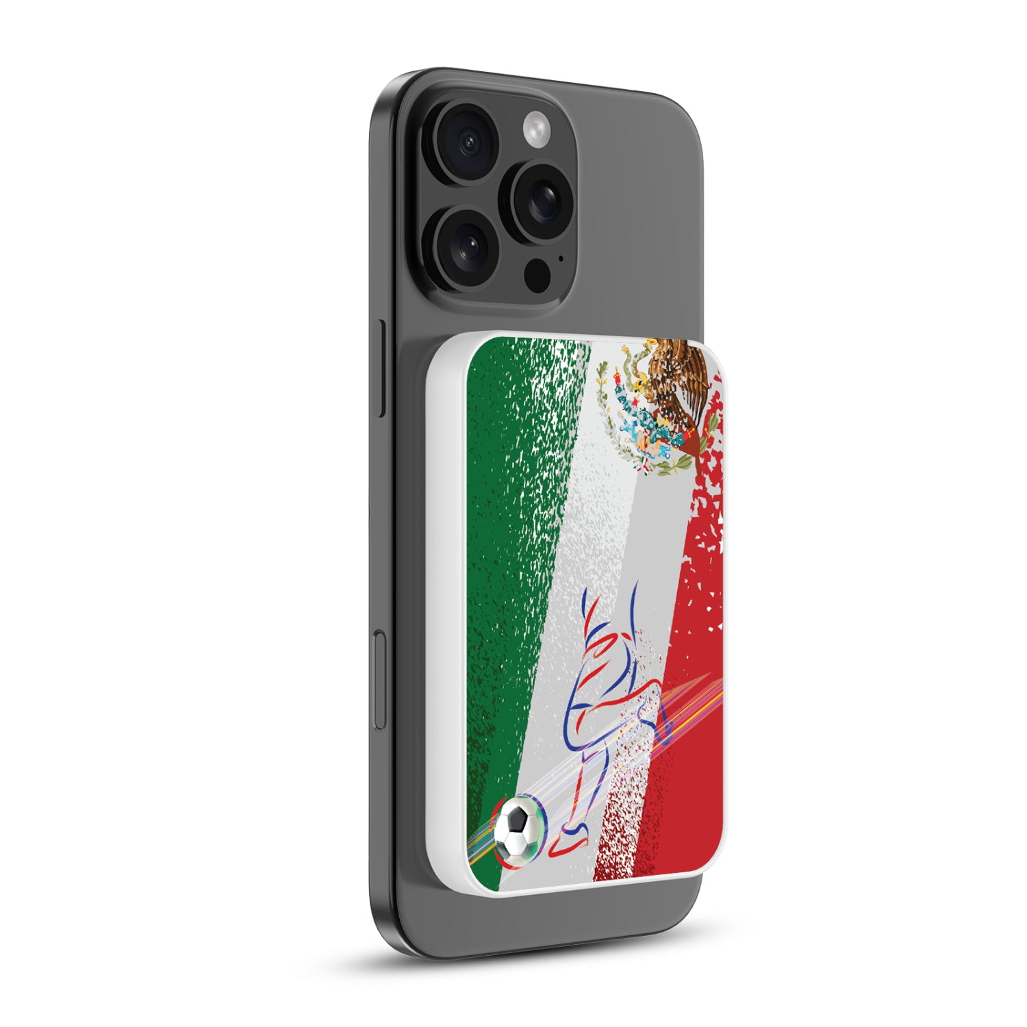 MyBat Design Lab 5000mAh Magnetic Wireless Power Bank - White – Mexico Soccer - MPBBAT132-WH-507-2.jpg