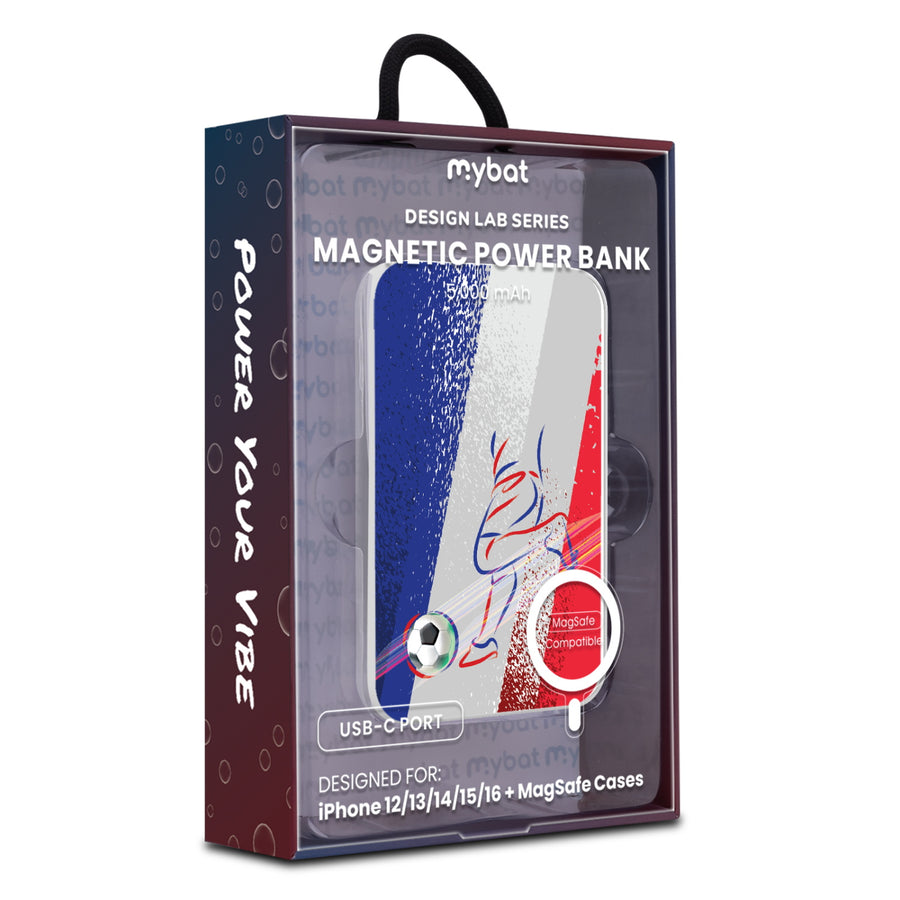 MyBat Design Lab 5000mAh Magnetic Wireless Power Bank - White – France Soccer - MPBBAT132-WH-511-9.jpg