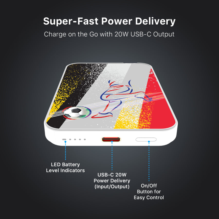 MyBat Design Lab 5000mAh Magnetic Wireless Power Bank - White – Germany Soccer - MPBBAT132-WH-512-7.jpg