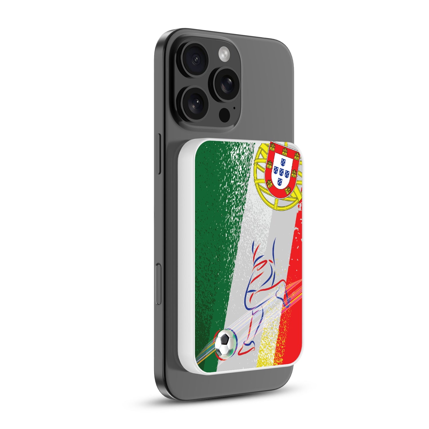 MyBat Design Lab 5000mAh Magnetic Wireless Power Bank - White – Portugal Soccer - MPBBAT132-WH-514-2.jpg