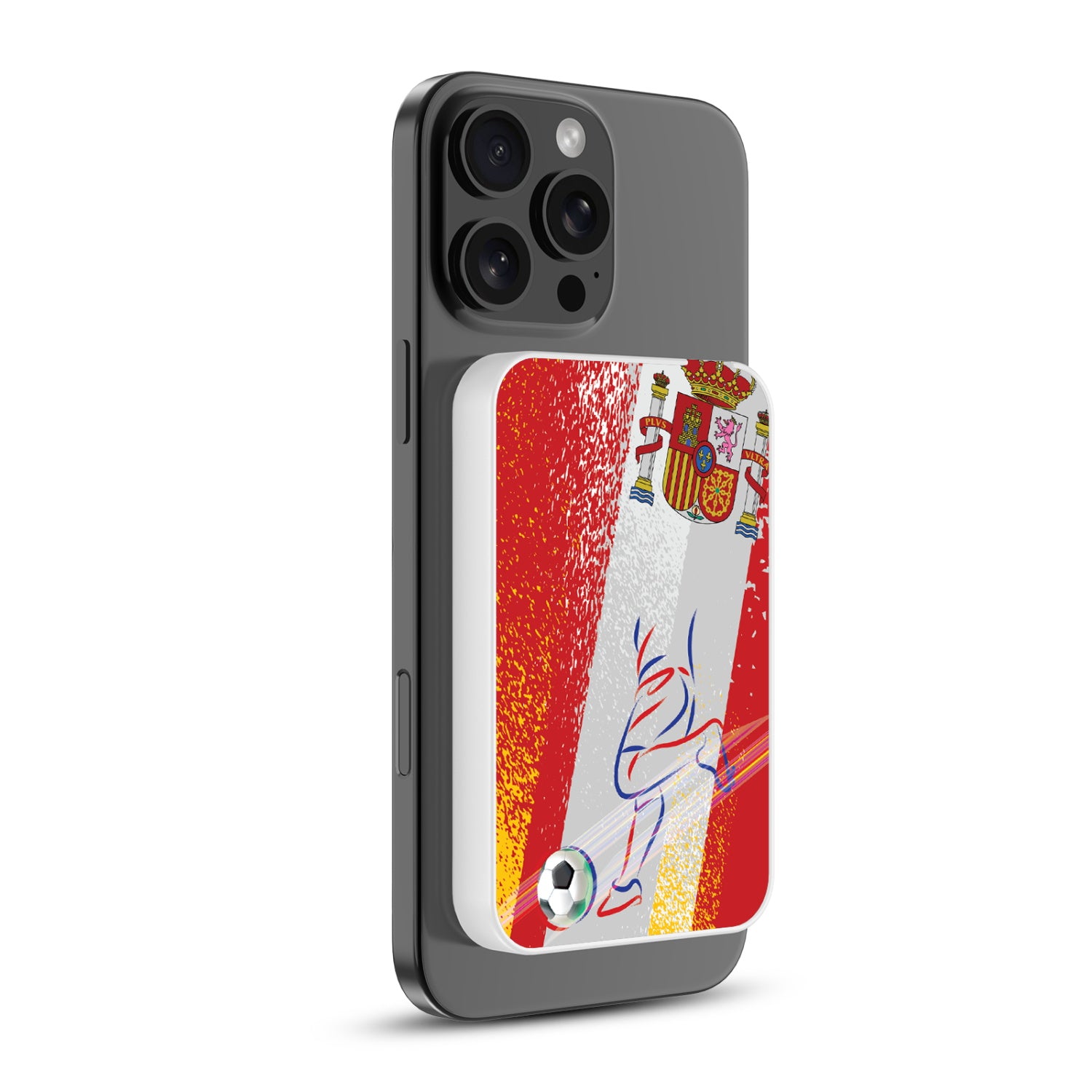 MyBat Design Lab 5000mAh Magnetic Wireless Power Bank - White – Spain Soccer - MPBBAT132-WH-515-2.jpg
