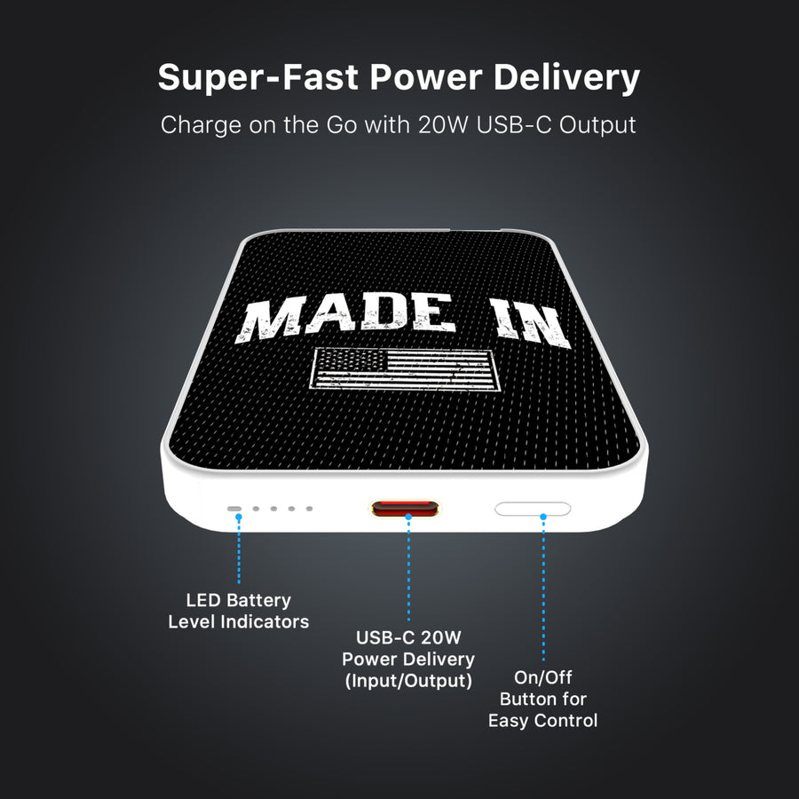 MyBat Design Lab 5000mAh Magnetic Wireless Power Bank - White – American Made - MPBBAT132-WH-520-6.JPG