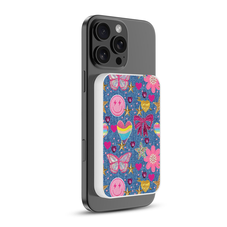 MyBat Design Lab 5000mAh Magnetic Wireless Power Bank - White – Denim Daze - MPBBAT132-WH-528-1.JPG