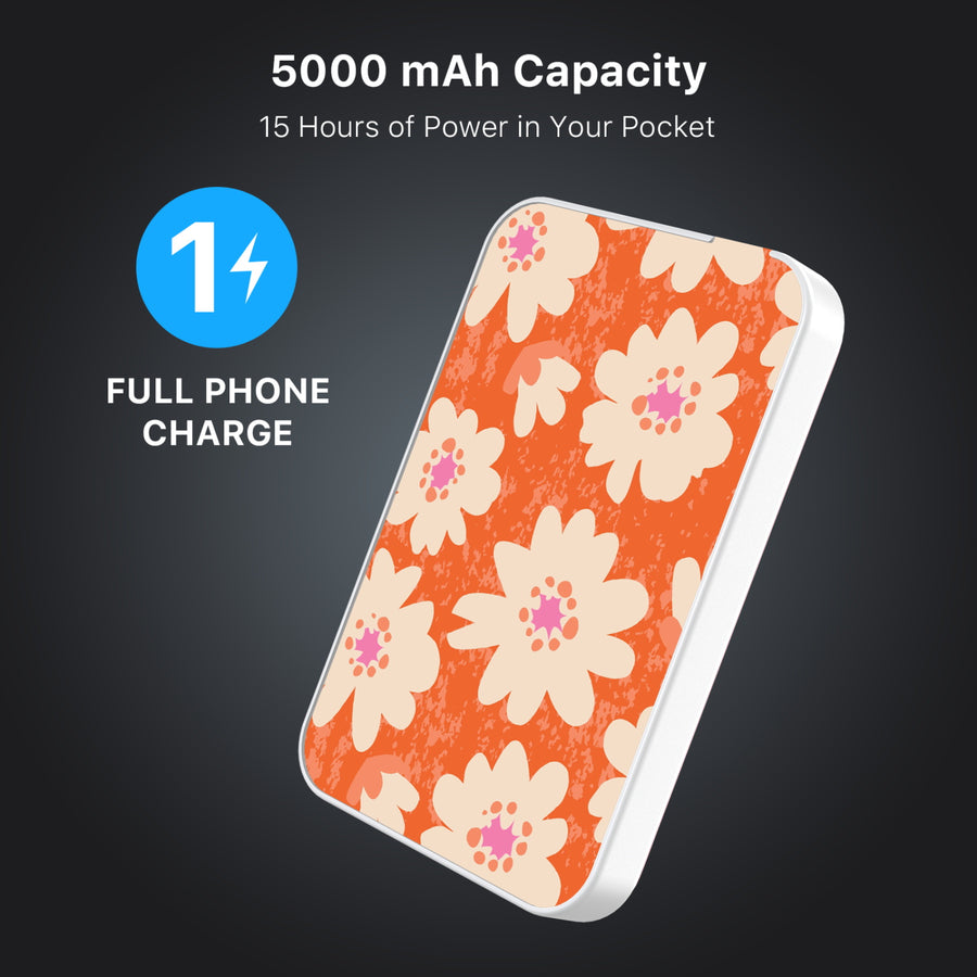 MyBat Design Lab 5000mAh Magnetic Wireless Power Bank - White – Sunset Hibiscus - MPBBAT132-WH-531-7.JPG