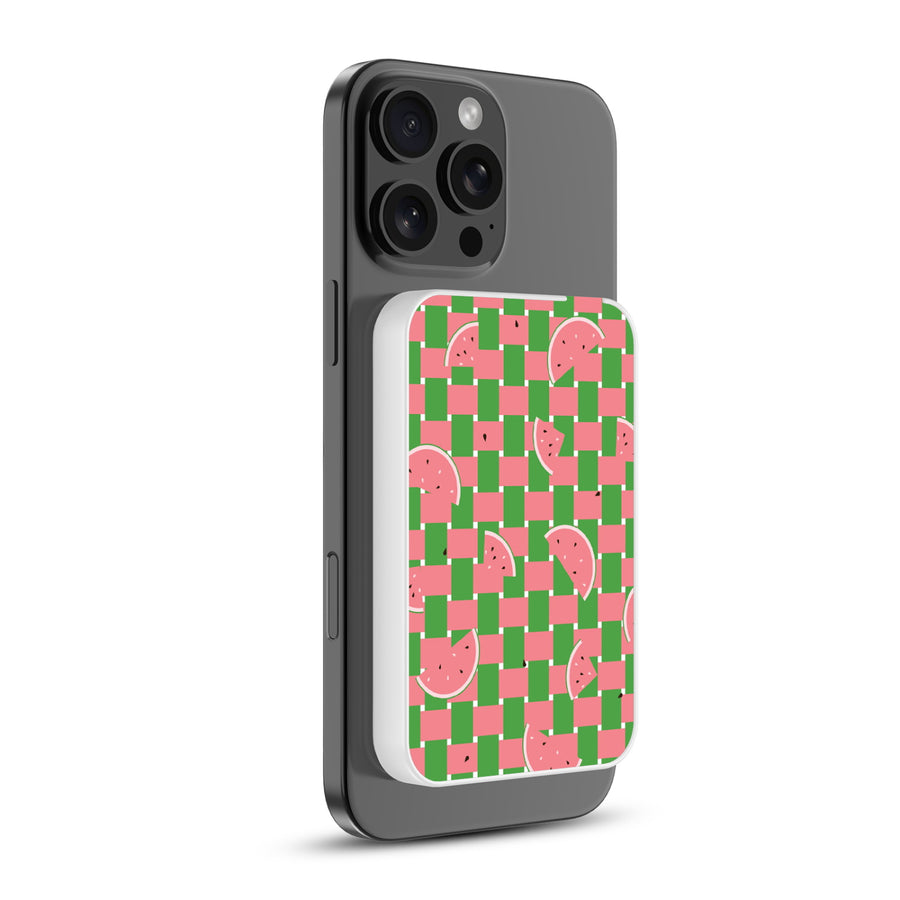 MyBat Design Lab 5000mAh Magnetic Wireless Power Bank - White – Watermelon Patch - MPBBAT132-WH-533-1.JPG