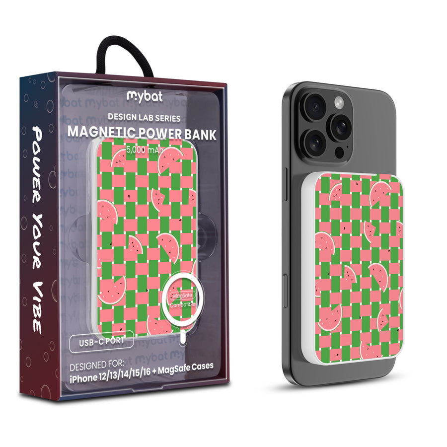 MyBat Design Lab 5000mAh Magnetic Wireless Power Bank - White – Watermelon Patch - MPBBAT132-WH-533.JPG