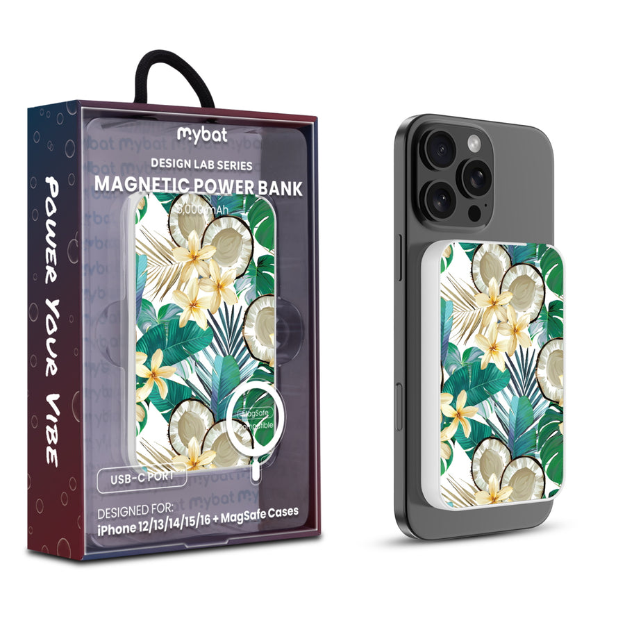 MyBat Design Lab 5000mAh Magnetic Wireless Power Bank - White – Coco Cabana - MPBBAT132-WH-534.JPG