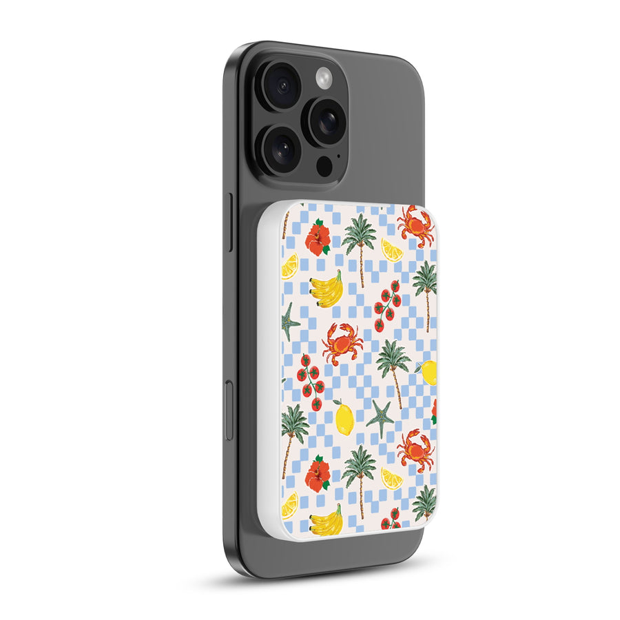 MyBat Design Lab 5000mAh Magnetic Wireless Power Bank - White – Beach Club - MPBBAT132-WH-536-1.JPG