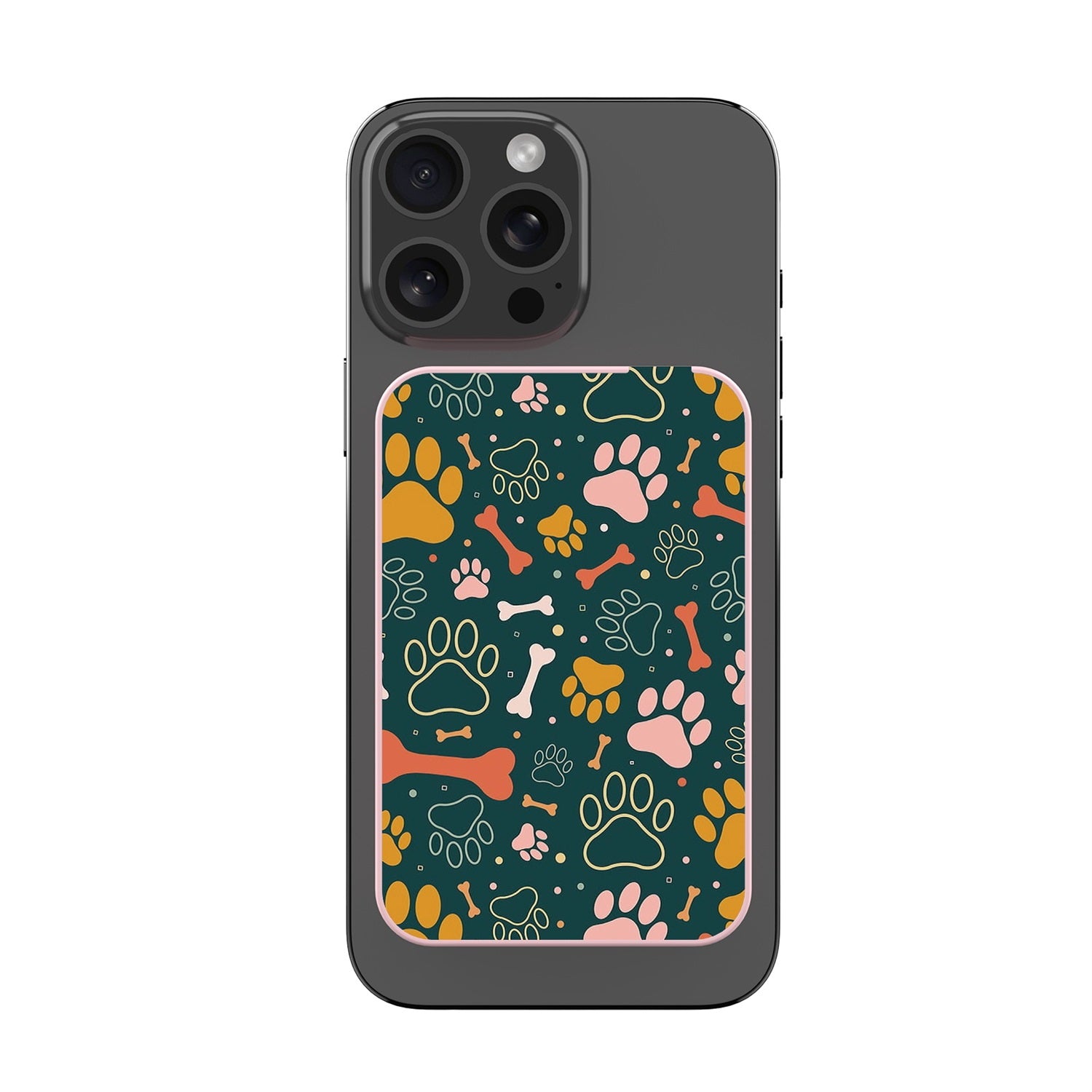 MyBat Design Lab 5000mAh Magnetic Wireless Power Bank - Pink - Paw Prints & Bones - MPBBAT133-PK-003-3.jpg
