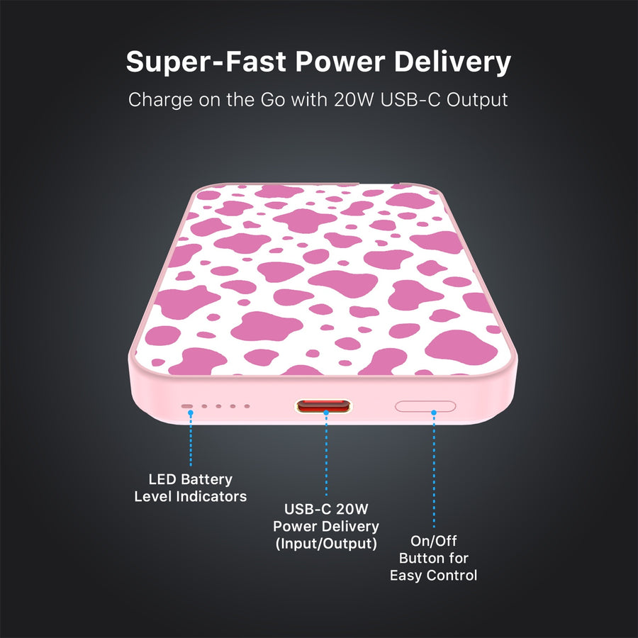 MyBat Design Lab 5000mAh Magnetic Wireless Power Bank - Pink - Pink Cow Print - MPBBAT133-PK-015-7.jpg