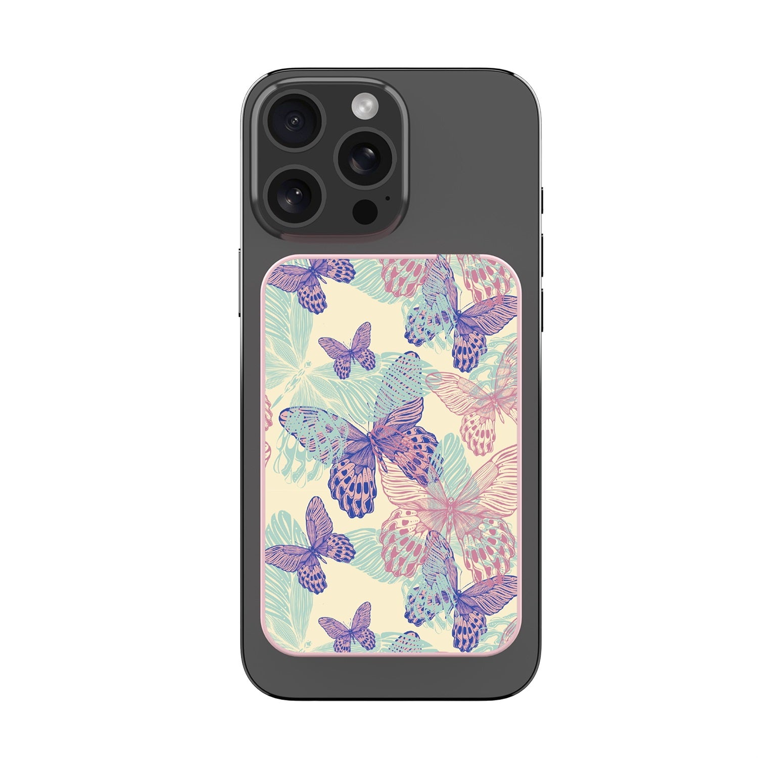 MyBat Design Lab 5000mAh Magnetic Wireless Power Bank - Pink - Butterflies - MPBBAT133-PK-019-3.jpg