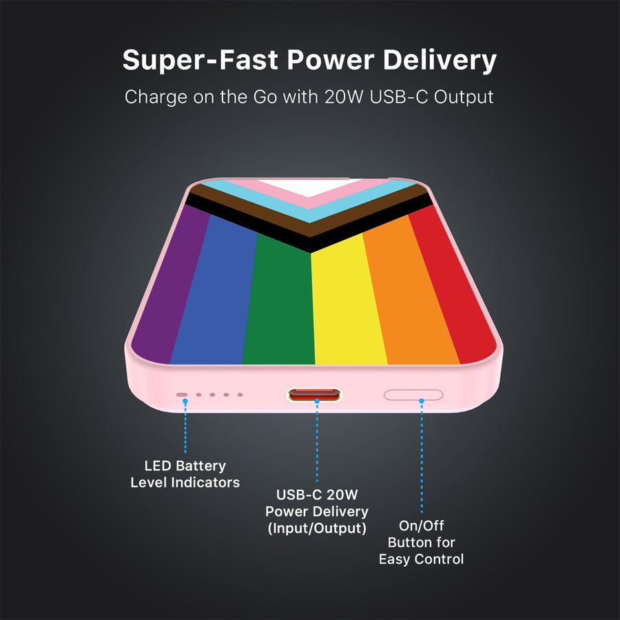 MyBat Design Lab 5000mAh Magnetic Wireless Power Bank - Pink - LGBTQ+ Flag - MPBBAT133-PK-034-7.jpg