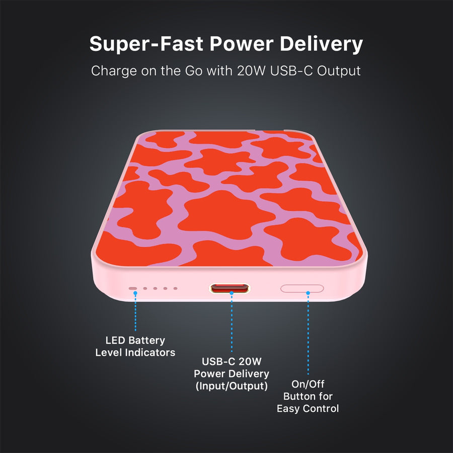 MyBat Design Lab 5000mAh Magnetic Wireless Power Bank - Pink - Pink Retro Splashes - MPBBAT133-PK-094-7.jpg