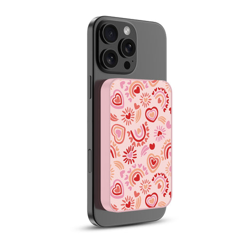 MyBat Design Lab 5000mAh Magnetic Wireless Power Bank - Pink - Beaming Love - MPBBAT133-PK-095-2.jpg